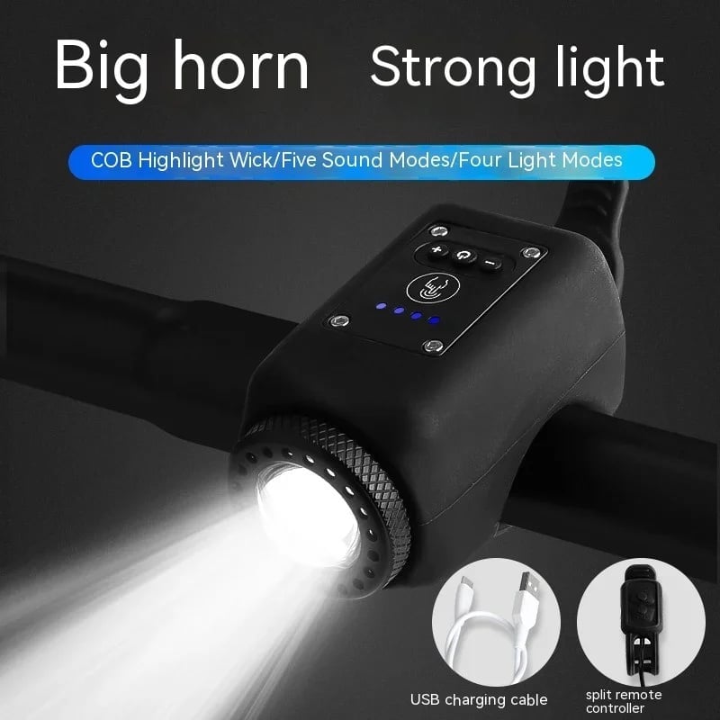 Elanovia 2-in-1 Bike Light + 110 dB Electric Horn