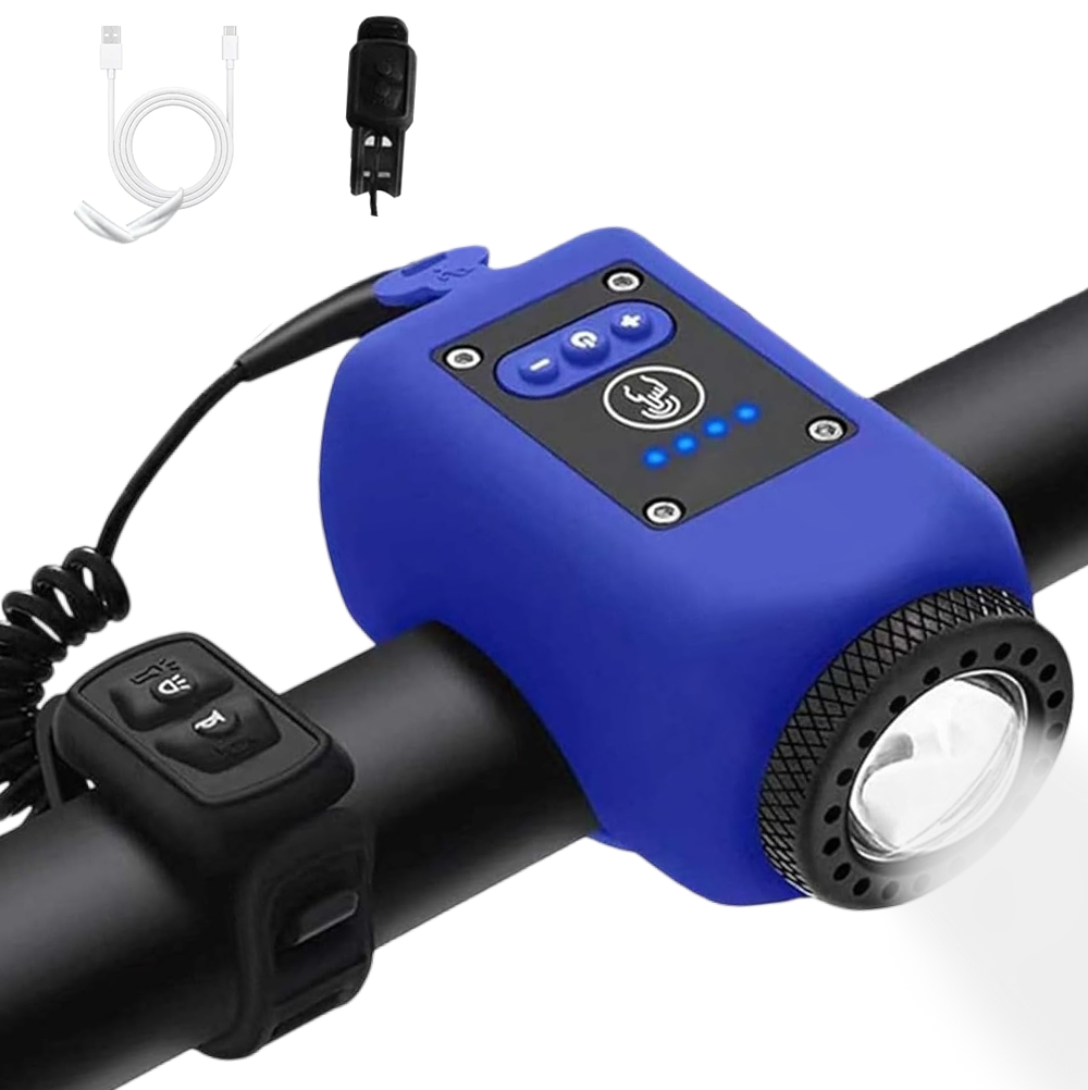 Elanovia 2-in-1 Bike Light + 110 dB Electric Horn