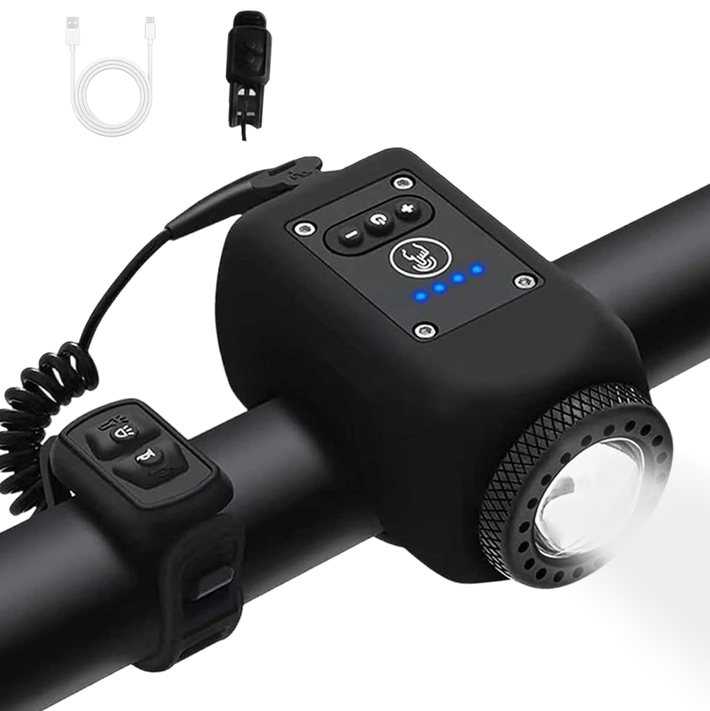 Elanovia 2-in-1 Bike Light + 110 dB Electric Horn